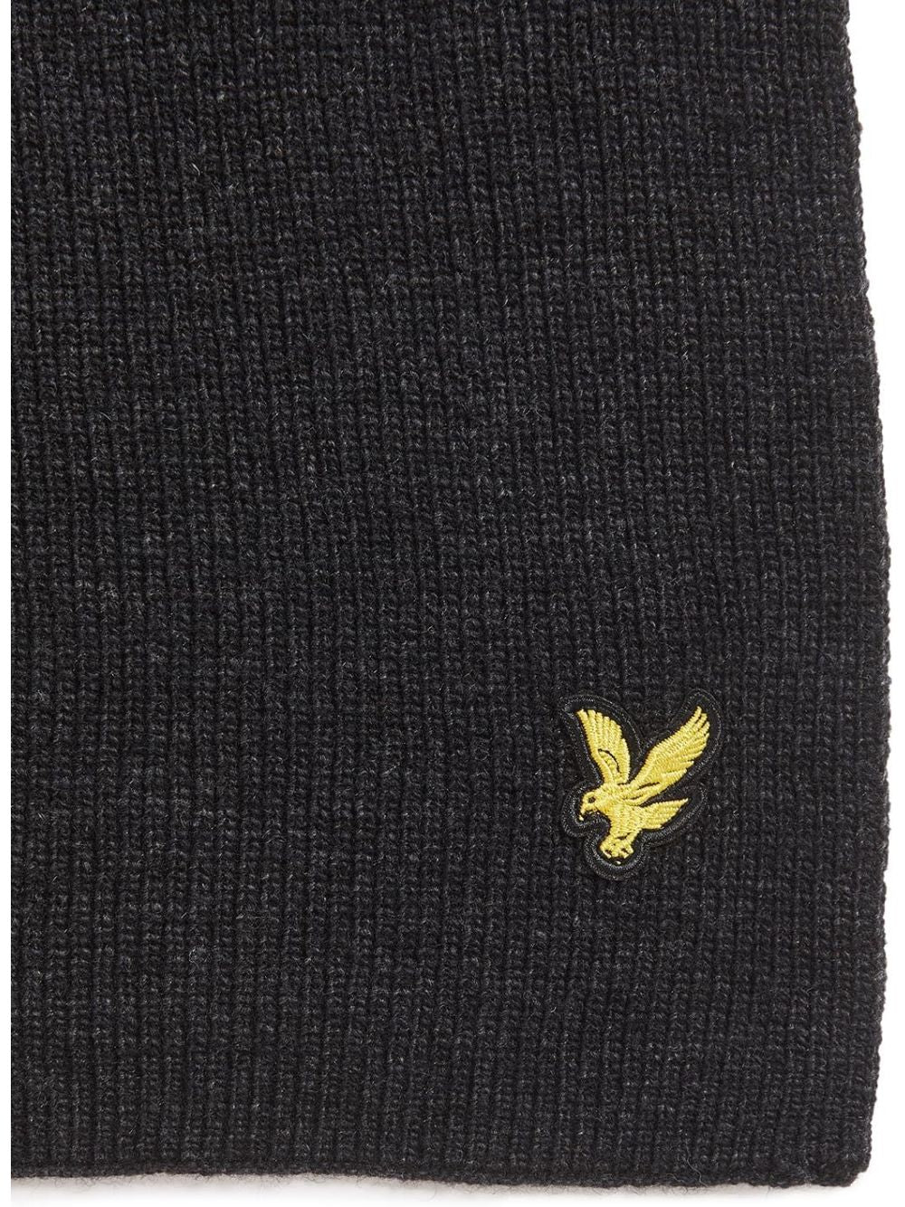 Sciarpa Lyle & Scott LAMBSWOOL RIBBED Uomo - Nero