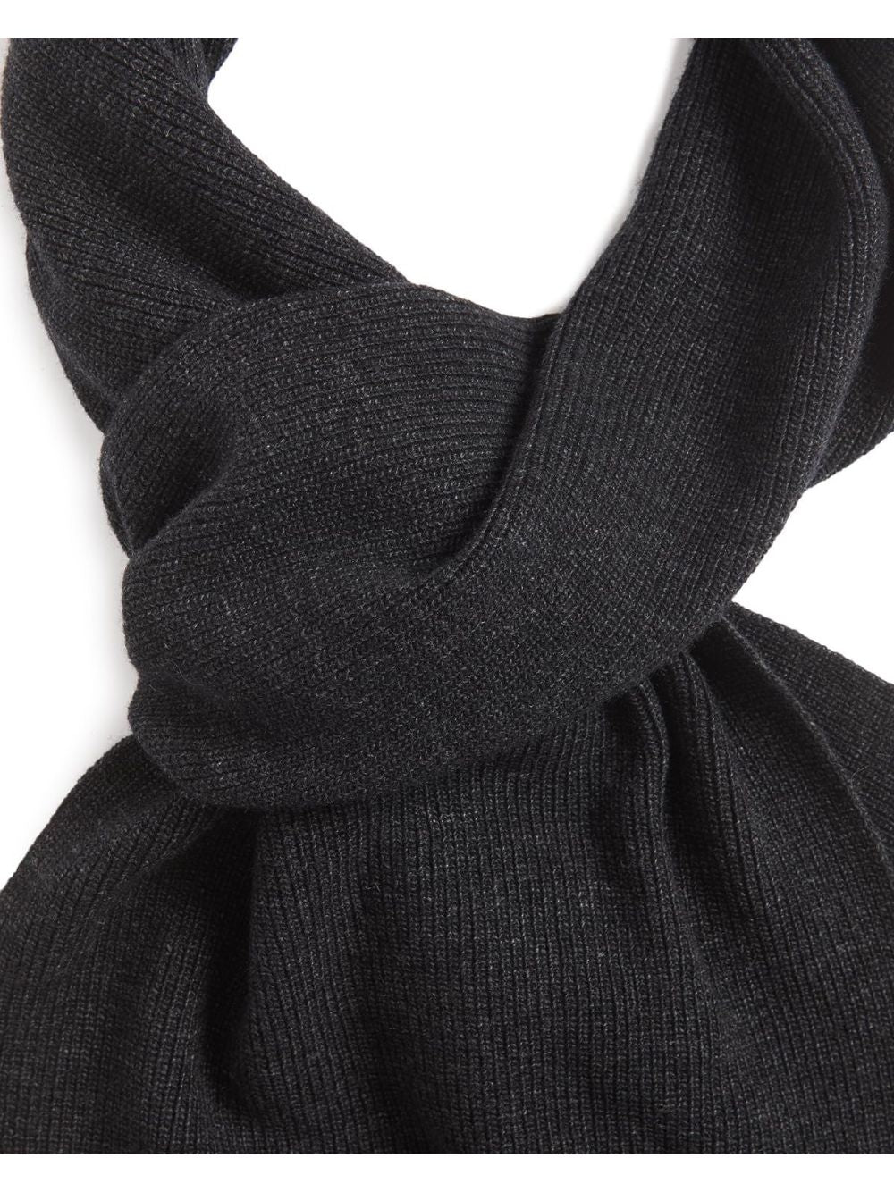 Sciarpa Lyle & Scott LAMBSWOOL RIBBED Uomo - Nero