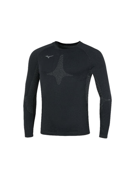 T-shirt Sportiva Mizuno team long sleeve Uomo - Nero
