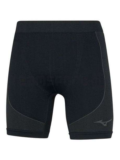 Pantaloncino Sportivo Mizuno team mid under tight Uomo - Nero