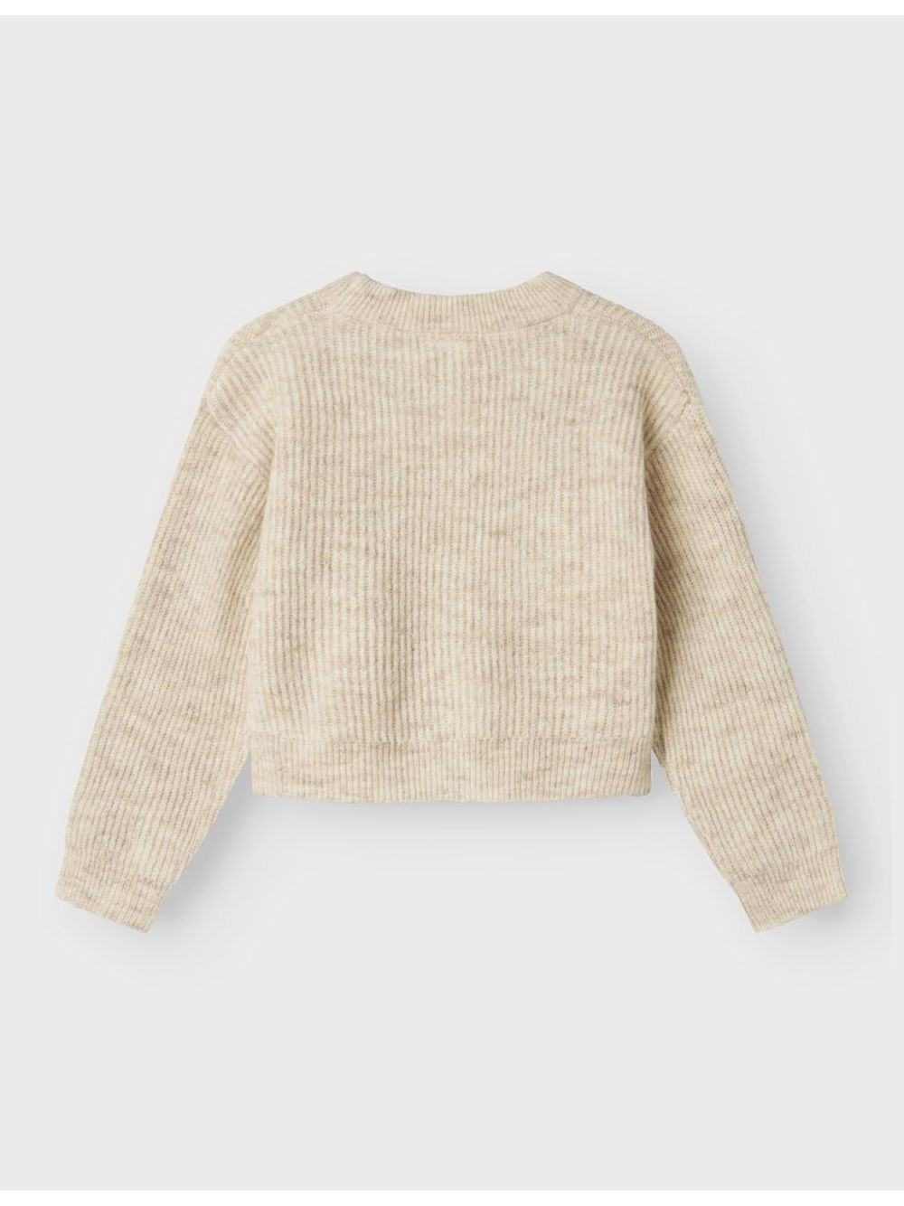 Pullover Name It HOLLY LS BOXY SHORT KNIT NOOS Bambina - Beige