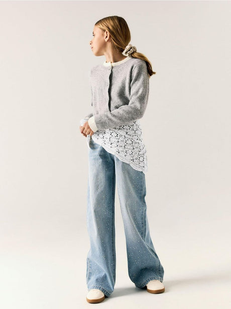 Jeans Name It BELLA WIDE RHINE JEANS 6608-IM Bambina - Blu