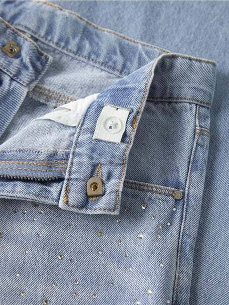 Jeans Name It BELLA WIDE RHINE JEANS 6608-IM Bambina - Blu