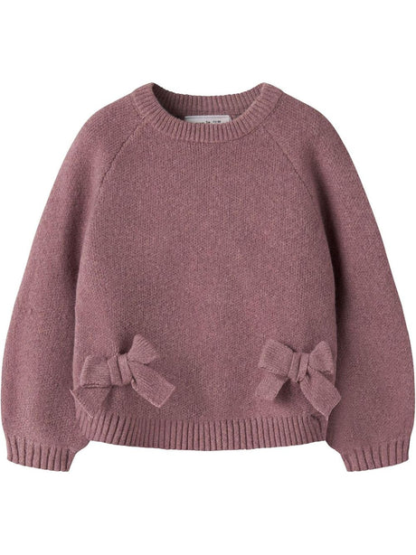 Pullover Name It NDOPER LS KNIT Bambina - Rosa