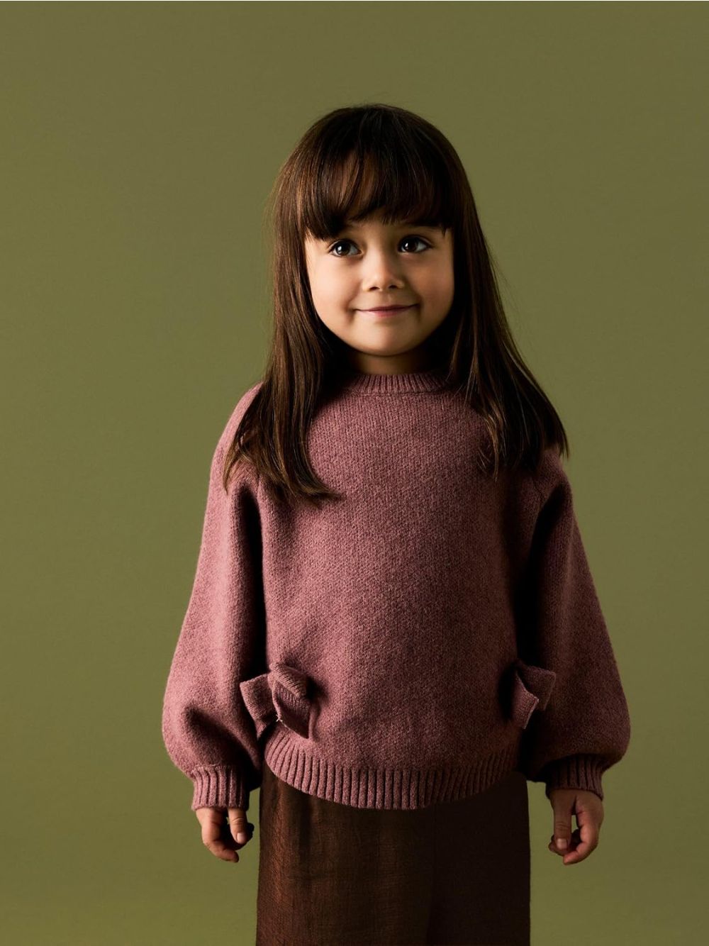 Pullover Name It NDOPER LS KNIT Bambina - Rosa
