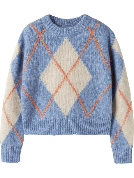 Pullover Name It NOREEN LS KNIT Bambina - Blu