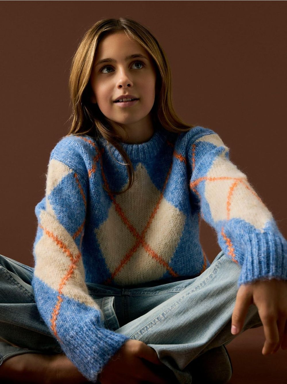 Pullover Name It NOREEN LS KNIT Bambina - Blu