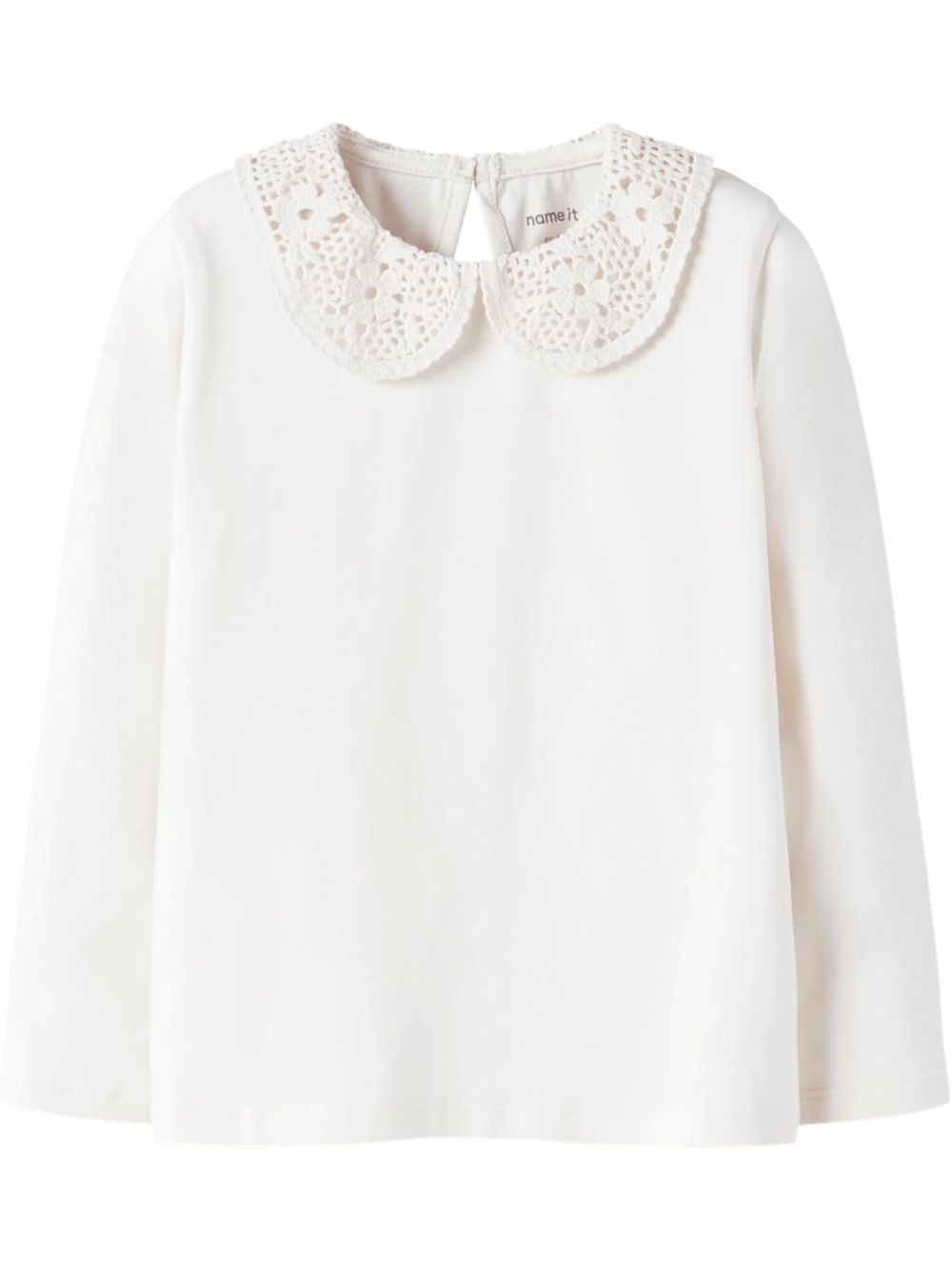 Top Name It NUS LS TOP Bambina - Bianco