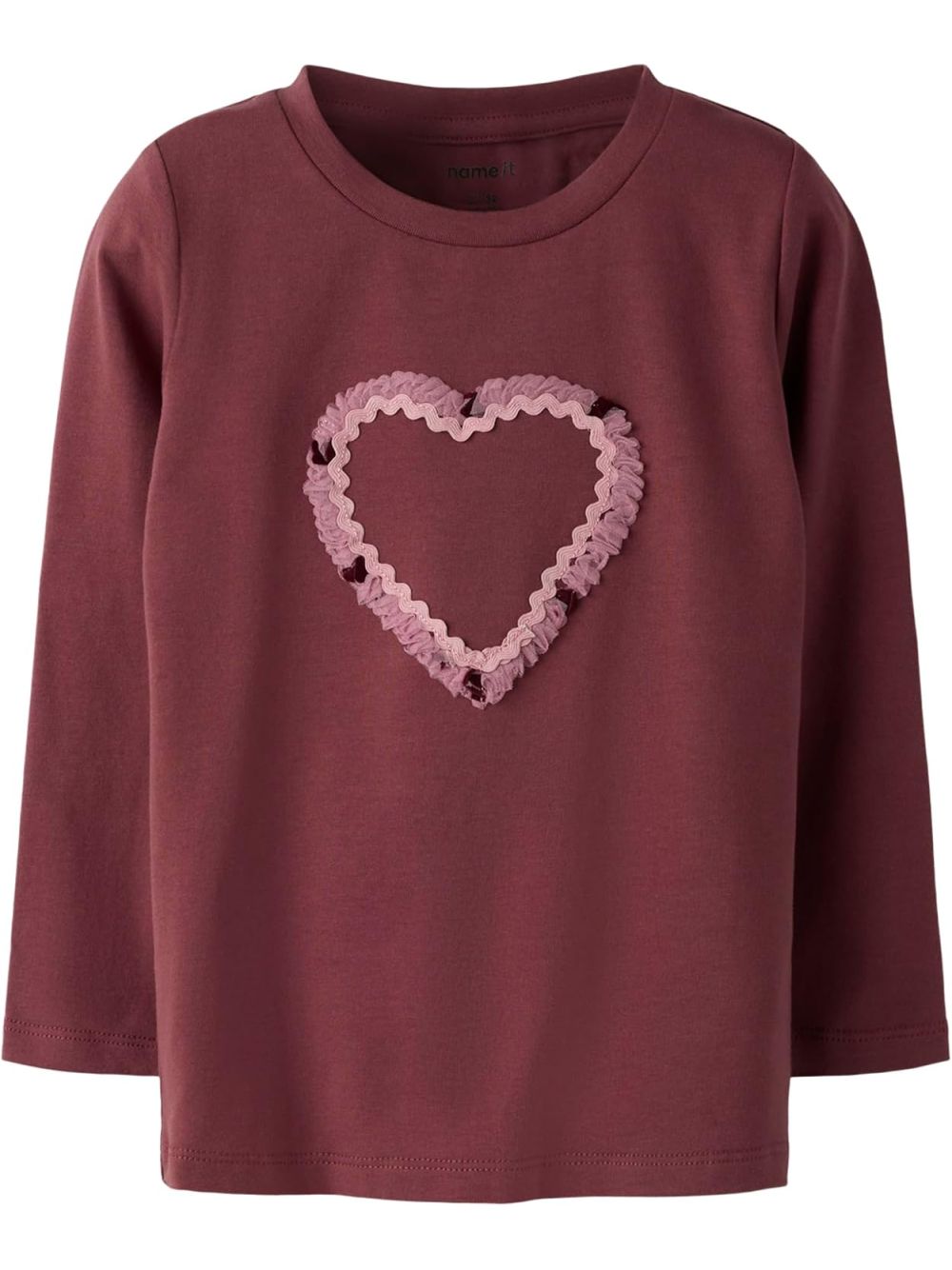 T-shirt Name It NAGINO LS TOP Bambina - Rosa