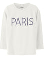 T-shirt Name It NAGINO LS TOP Bambina - Bianco