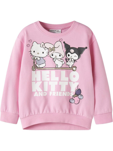 Felpa Name It ABARA HELLOK NREG SWEAT BRU NOOS SKY Bambina - Multicolore