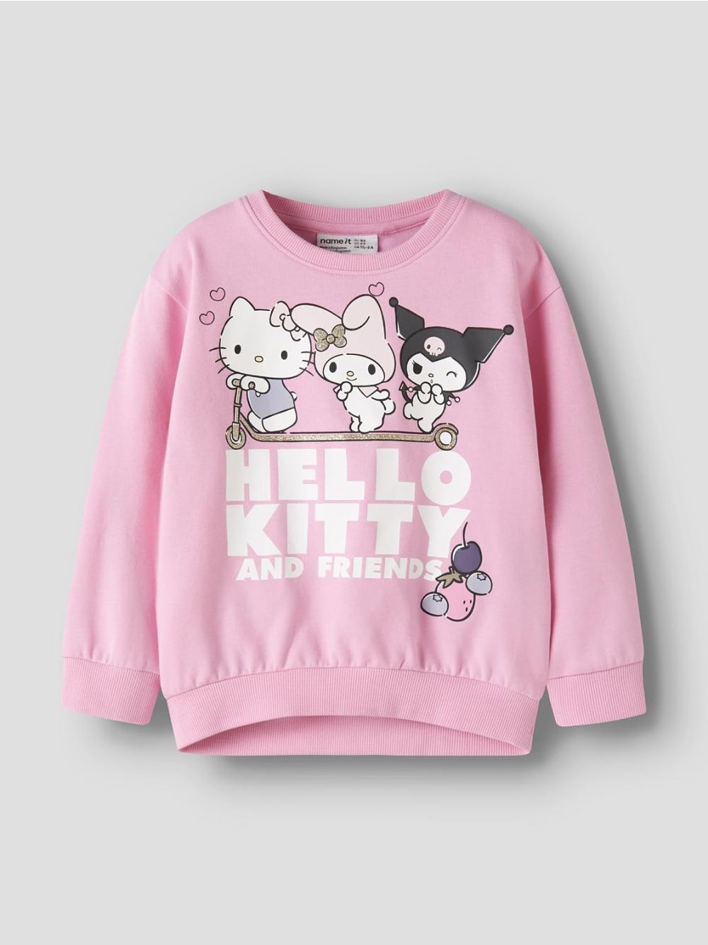 Felpa Name It ABARA HELLOK NREG SWEAT BRU NOOS SKY Bambina - Multicolore