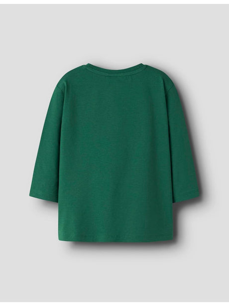 T-shirt Name It AMDRES STITCH LS NREG TOP WDI Bambino - Verde