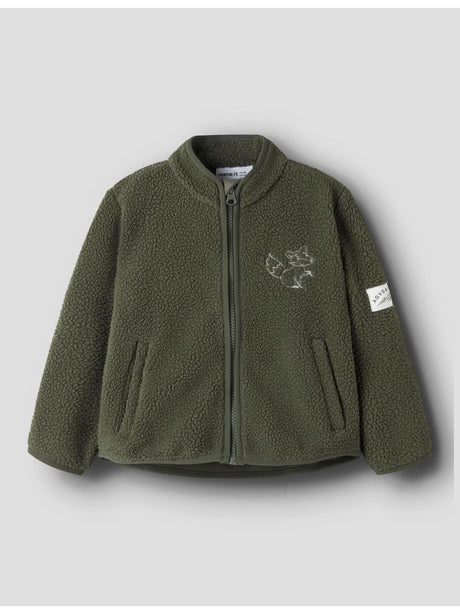 Cardigan Name It OWE LS NREG TEDDY CARD Bambino - Verde