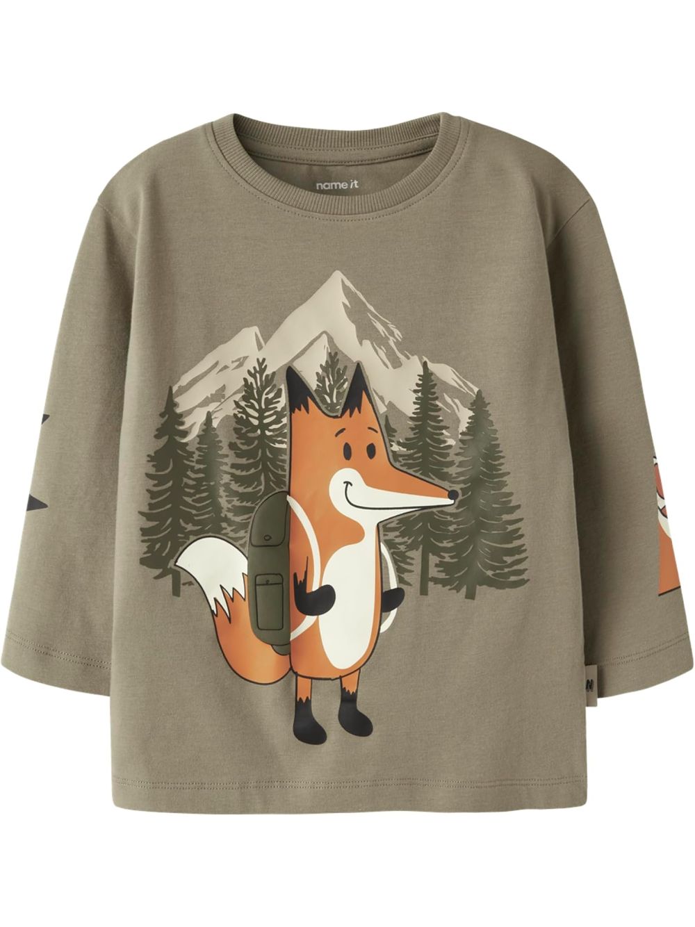 T-shirt Name It OTTO LS NREG TOP Bambino - Verde