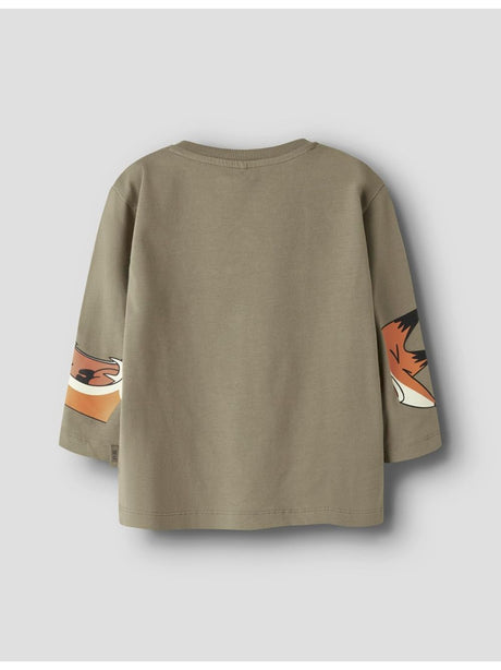 T-shirt Name It OTTO LS NREG TOP Bambino - Verde