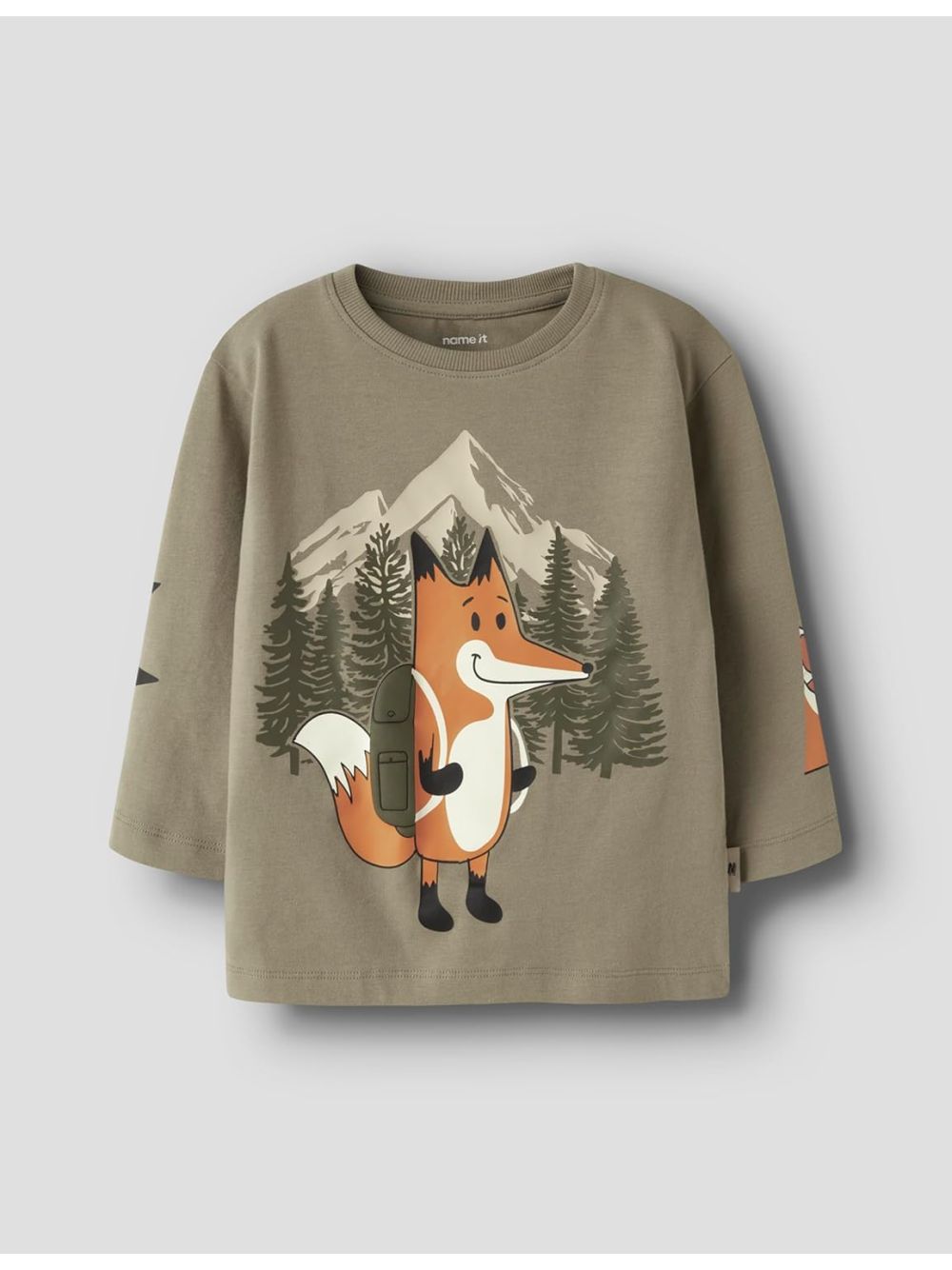 T-shirt Name It OTTO LS NREG TOP Bambino - Verde