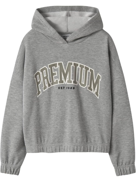 Felpa Name It OKOMMA LS SHORT SWEAT WH UNB BOX Bambina - Grigio