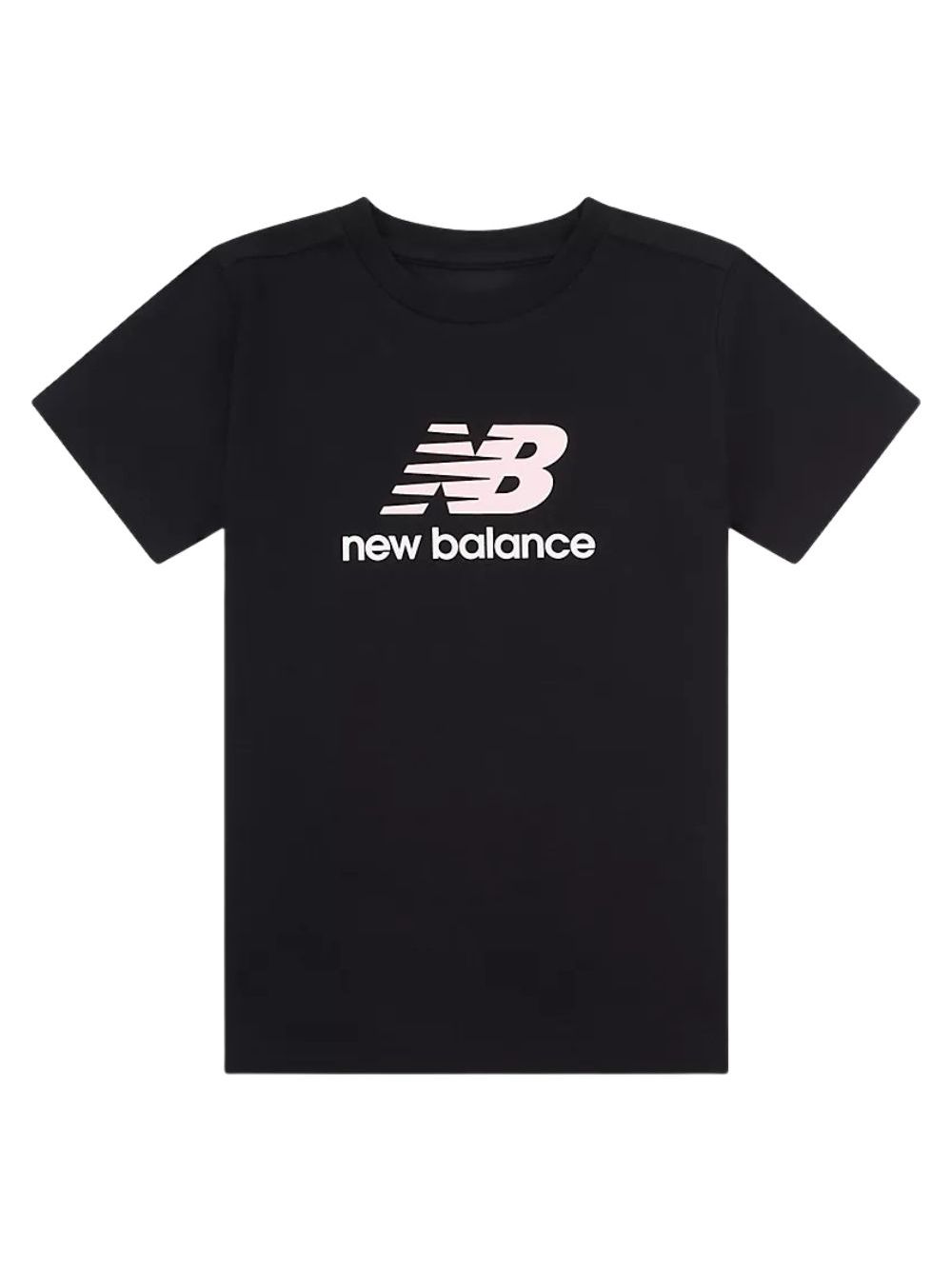 T-shirt New Balance STACKED LOG Bambina - Nero
