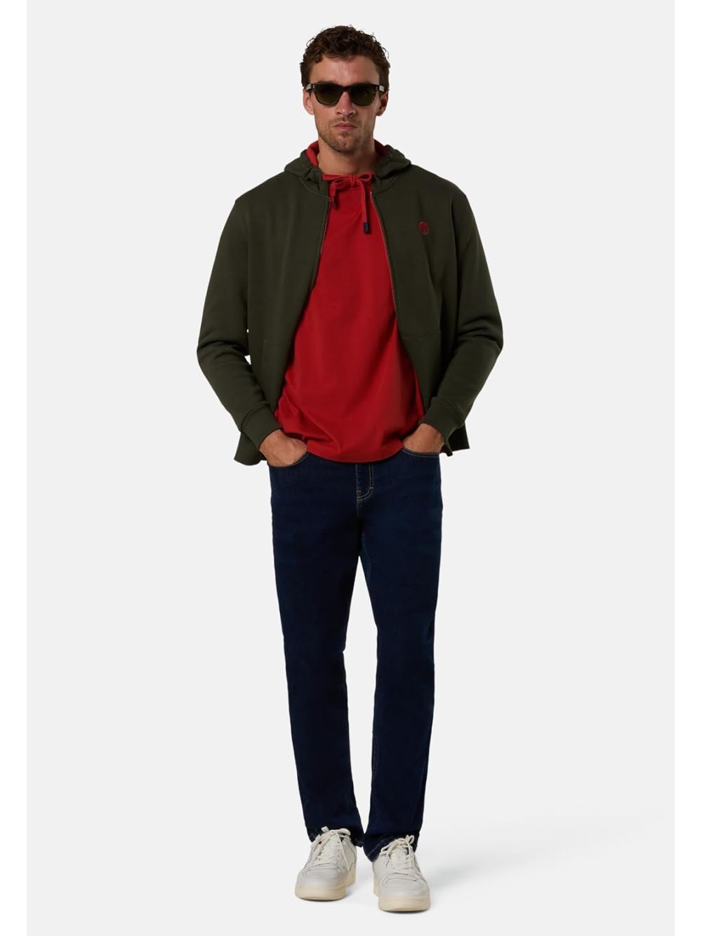 Felpa North Sails FULL ZIP W/HOOD Uomo - Verde