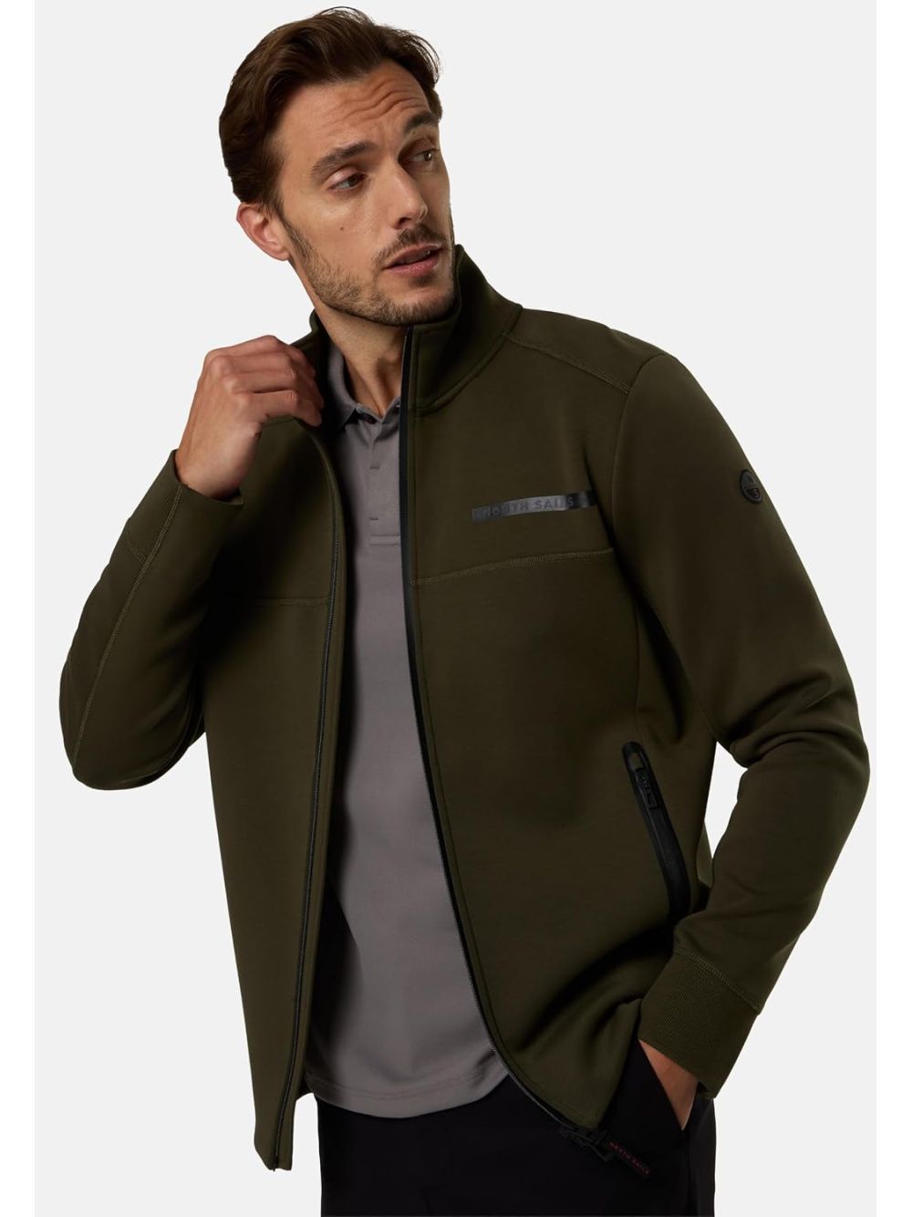 Felpa North Sails FULL ZIP Uomo - Verde