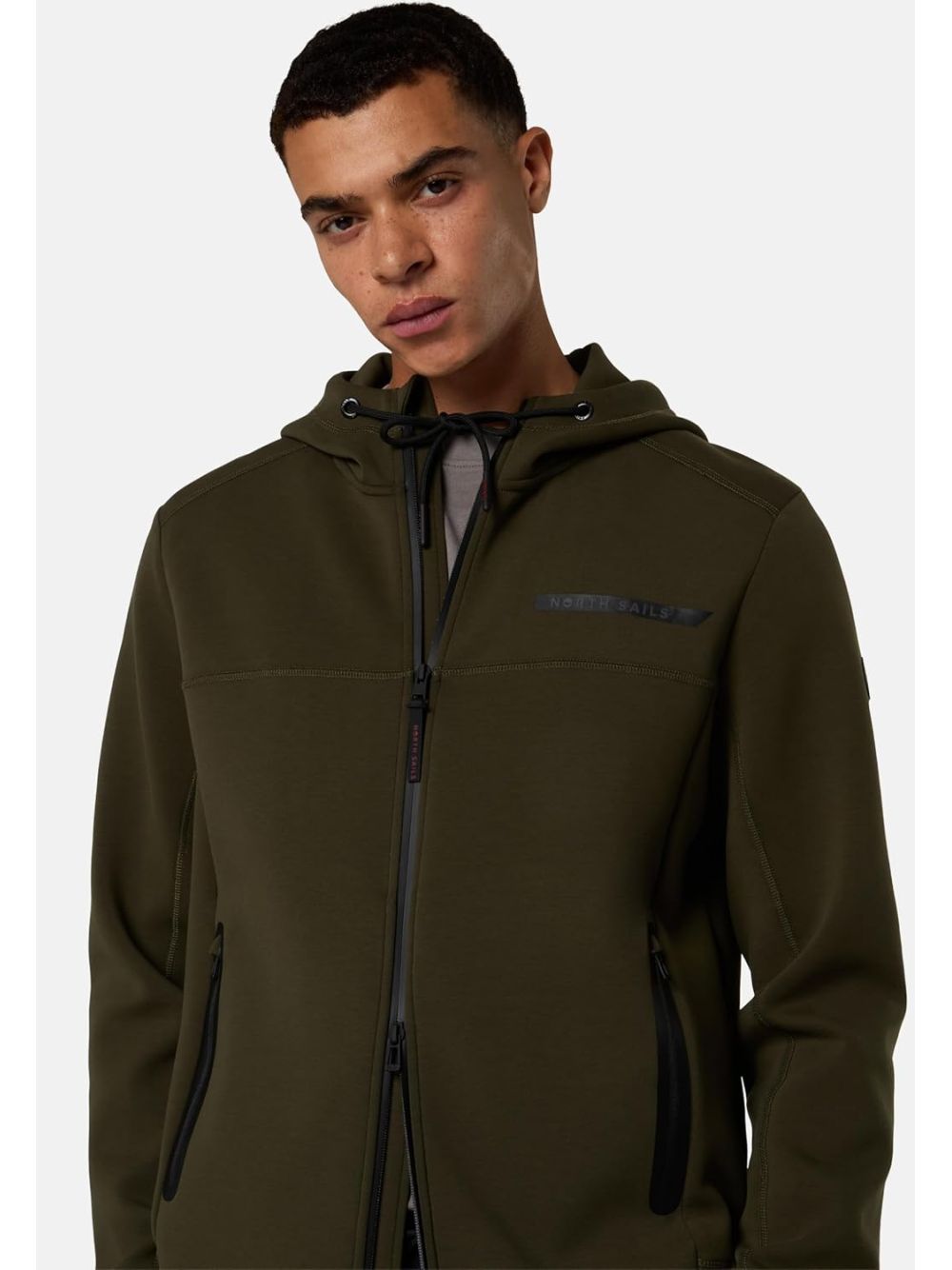 Felpa North Sails FULL ZIP W/HOOD Uomo - Verde