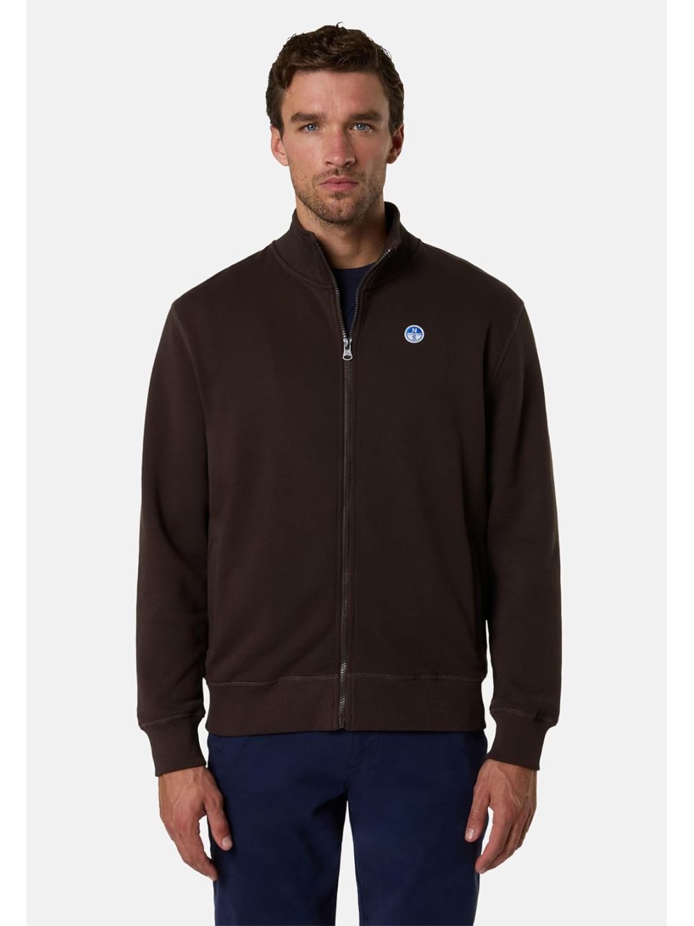 Felpa North Sails FULL ZIP Uomo - Marrone
