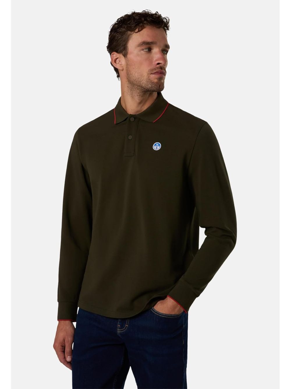 Polo North Sails LONG SLEEVE Uomo - Verde