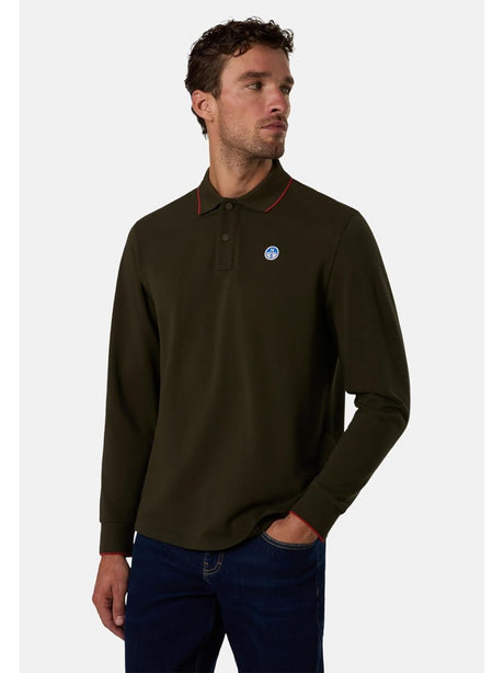 Polo North Sails LONG SLEEVE Uomo - Verde