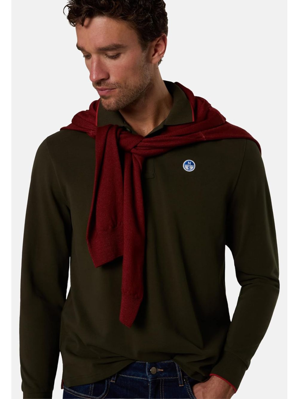 Polo North Sails LONG SLEEVE Uomo - Verde