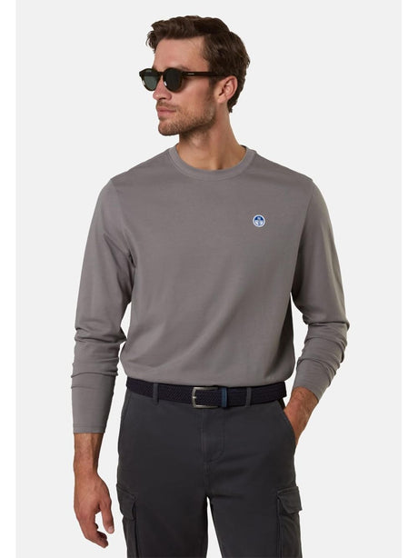 T-shirt North Sails LONG SLEEVE Uomo - Grigio