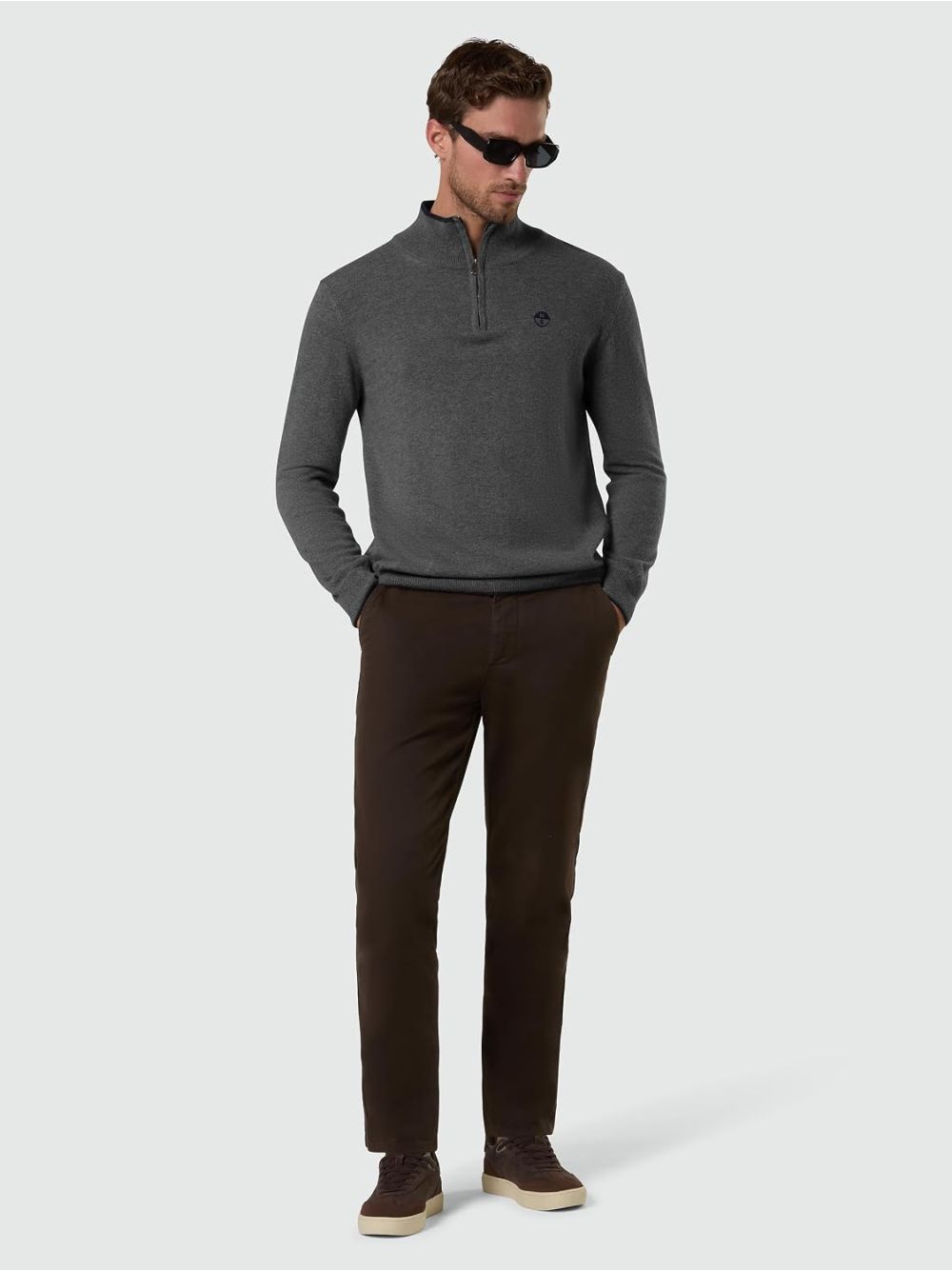 Pullover North Sails HALF ZIP Uomo - Grigio