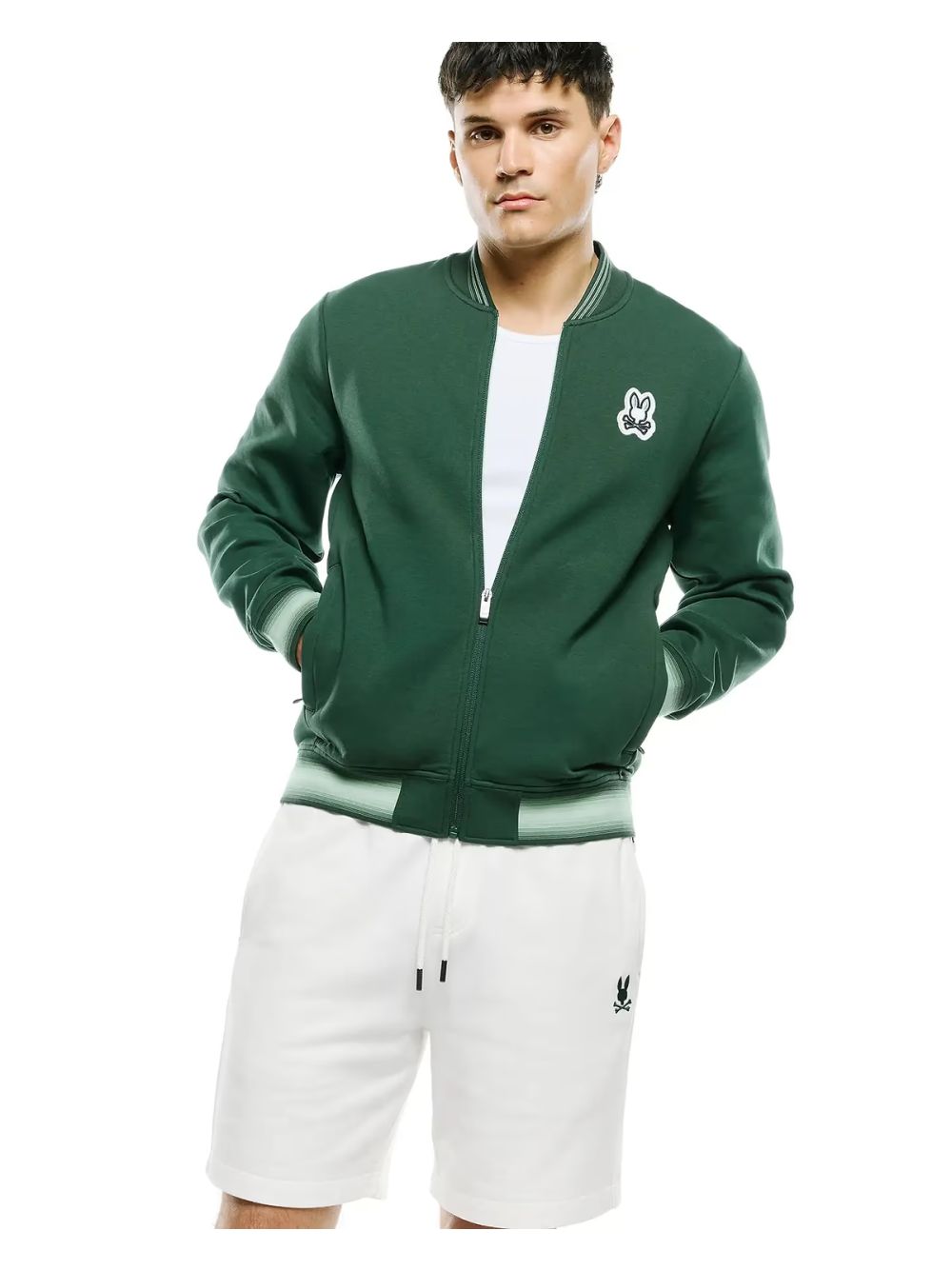 Giubbino Psycho Bunny pal track Uomo - Verde