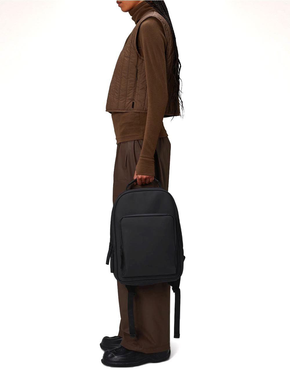 Borsa Rains BOOK DAYPACK Unisex - Nero