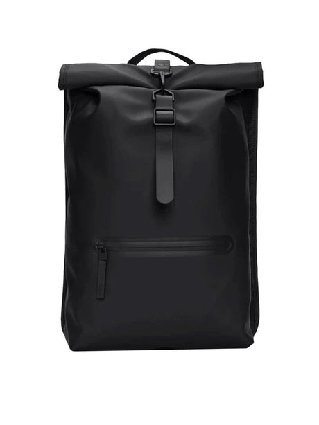 Zaino Rains ROLLTOP RUCKSACK Unisex - Nero