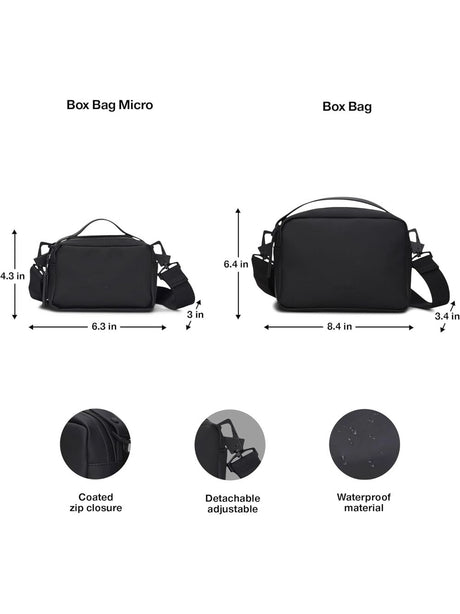 Borsa Rains BOX W3 Unisex - Nero