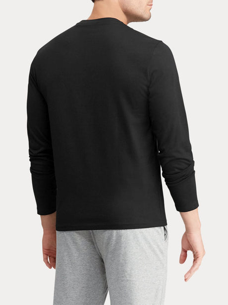 T-shirt Ralph Lauren L/S CREW SLEEP Uomo - Nero