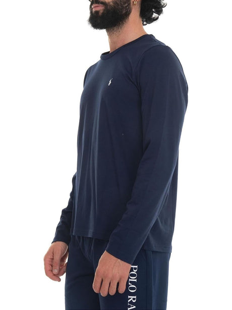 T-shirt Ralph Lauren L/S CREW SLEEP Uomo - Navy