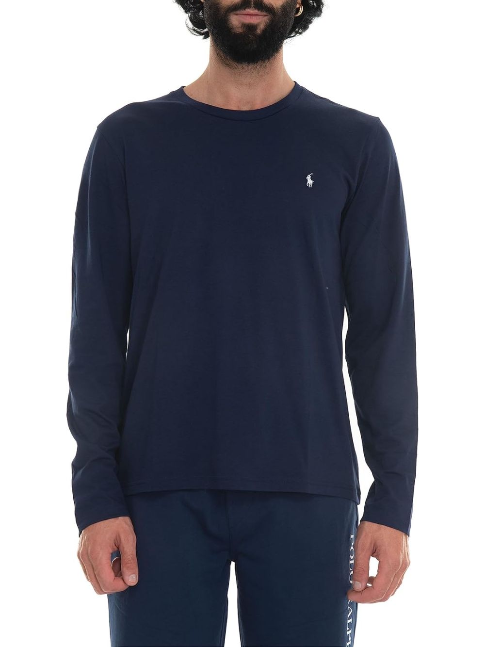 T-shirt Ralph Lauren L/S CREW SLEEP Uomo - Navy
