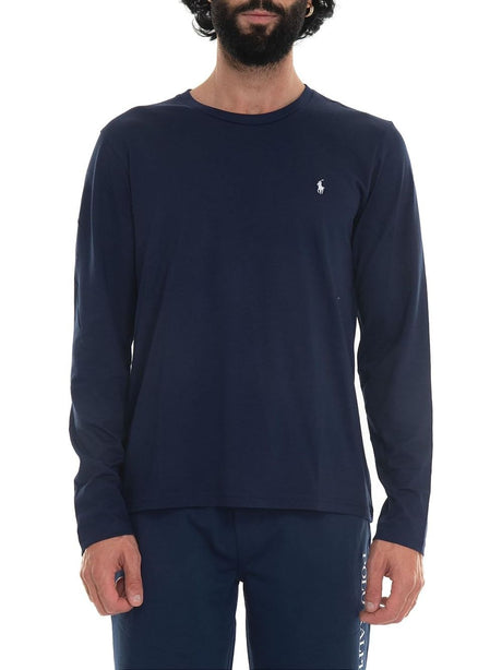 T-shirt Ralph Lauren L/S CREW SLEEP Uomo - Navy