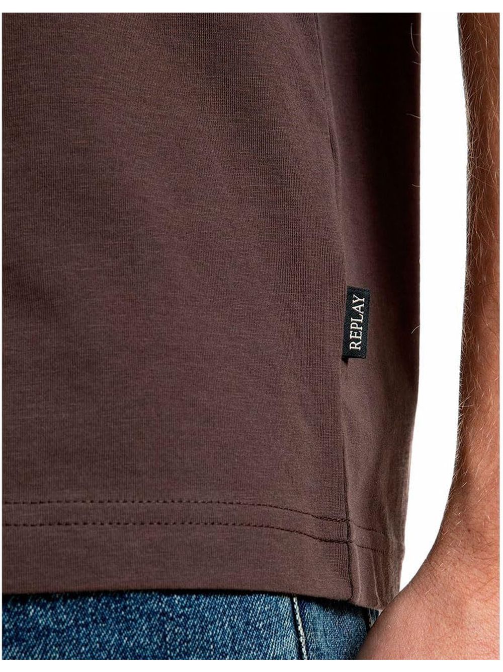 T-shirt Replay Uomo - Marrone