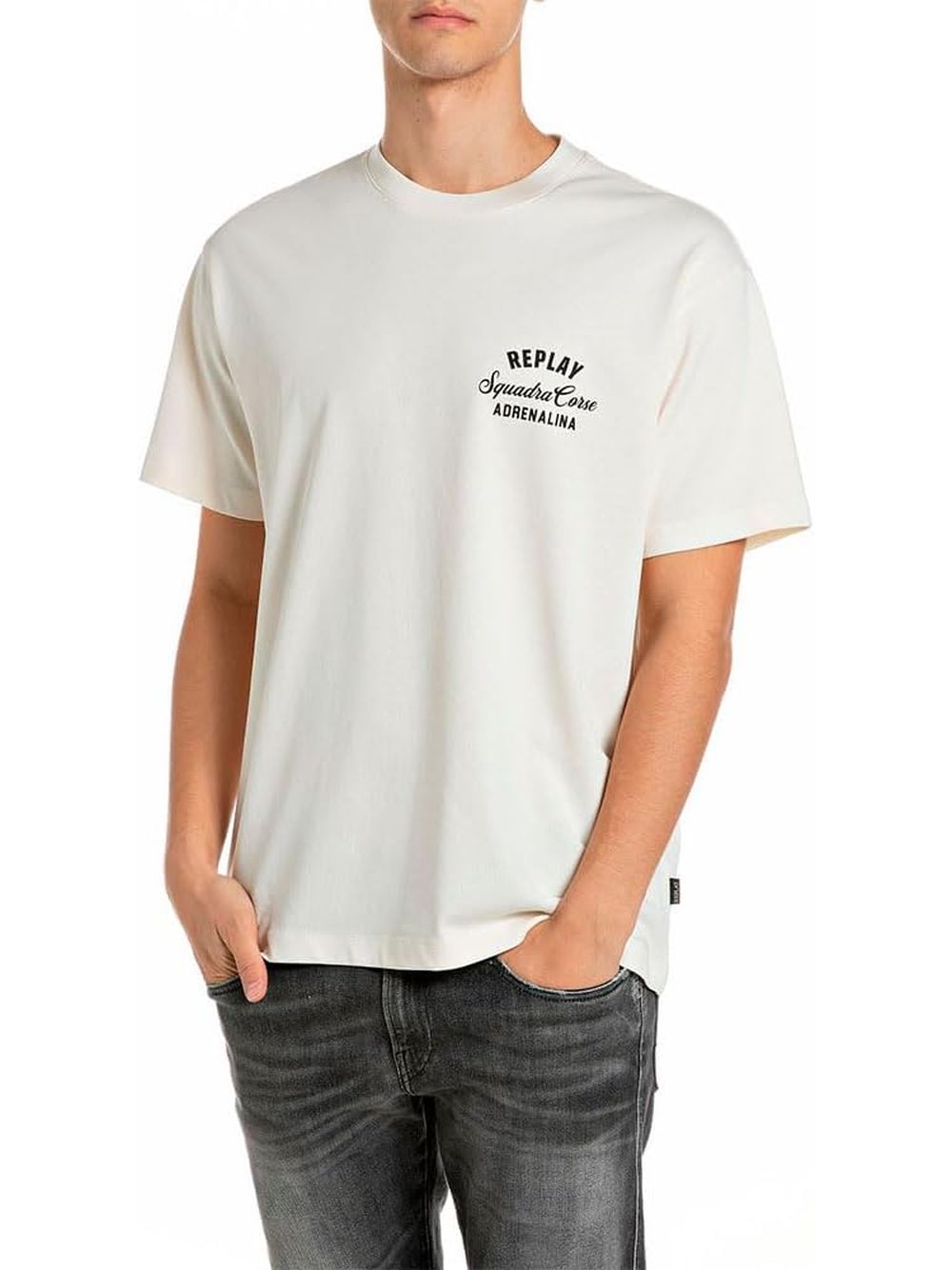 T-shirt Replay Uomo - Avorio