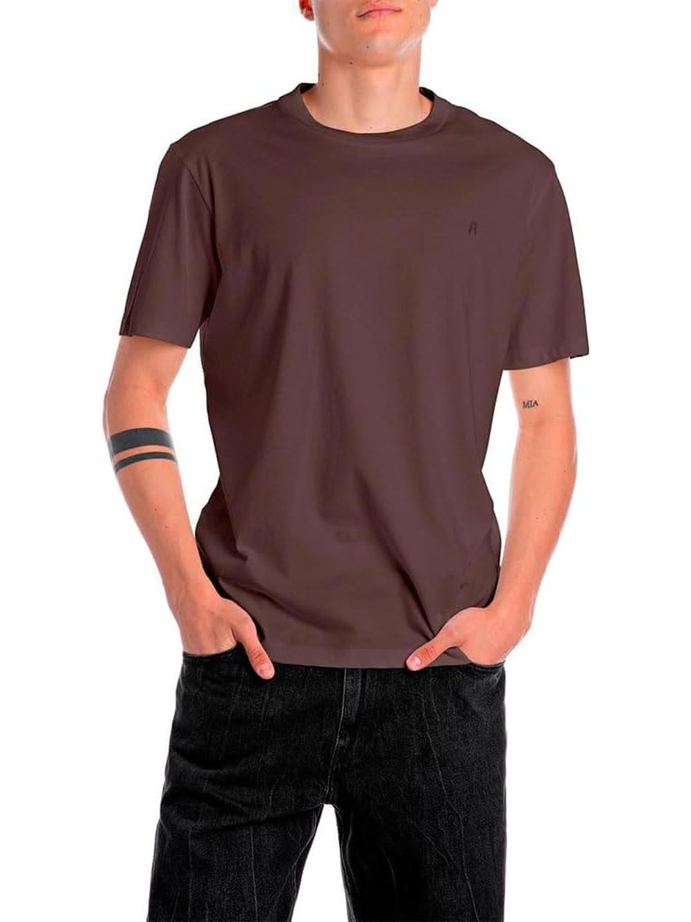 T-shirt Replay Uomo - Marrone
