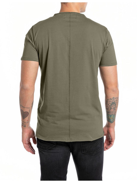 T-shirt Replay Uomo - Verde Replay  Angolo dello Sport
