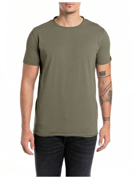 T-shirt Replay Uomo - Verde Replay  Angolo dello Sport