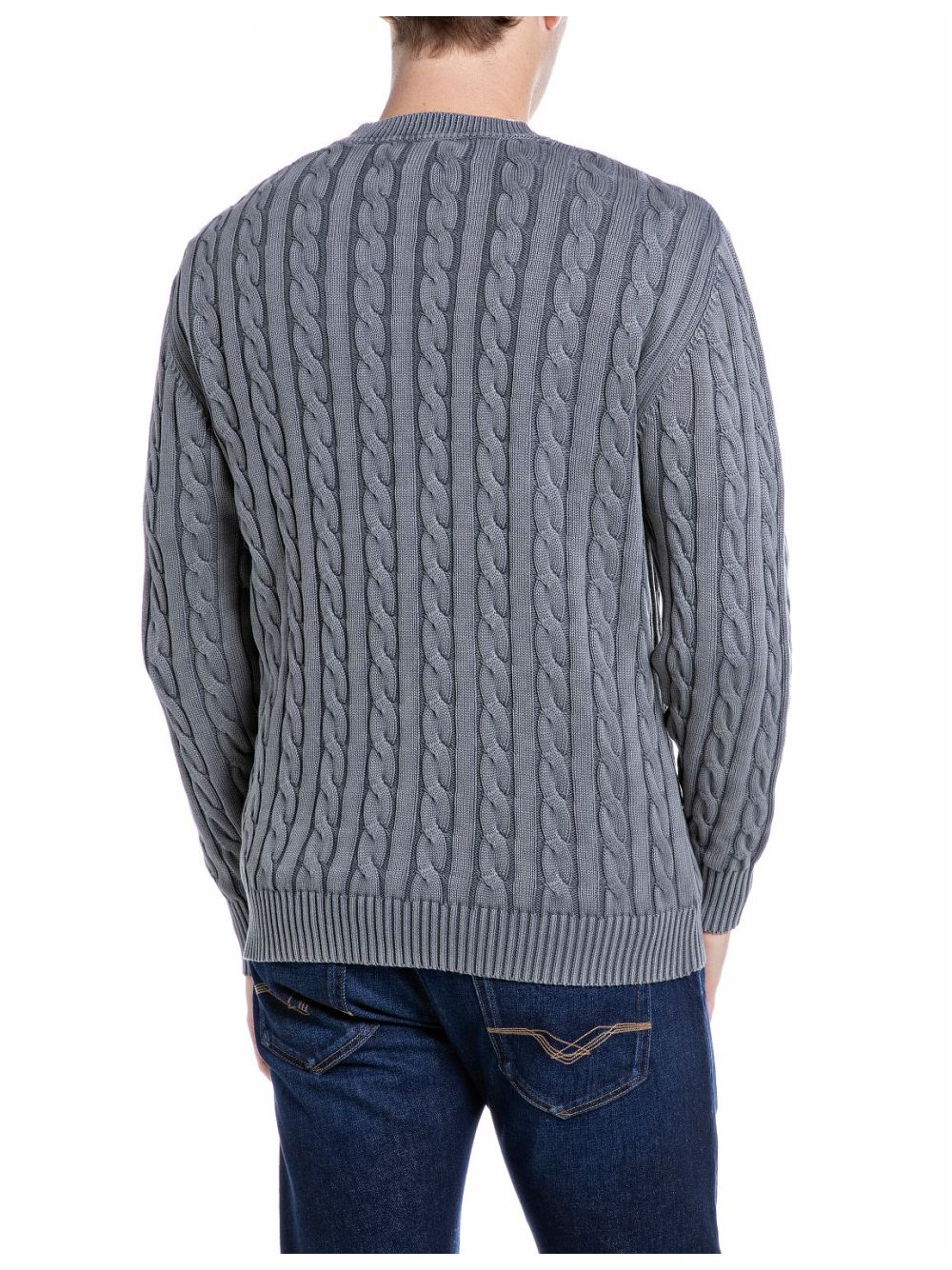 Pullover Replay Uomo - Grigio Replay  Angolo dello Sport