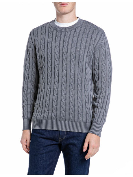 Pullover Replay Uomo - Grigio Replay  Angolo dello Sport