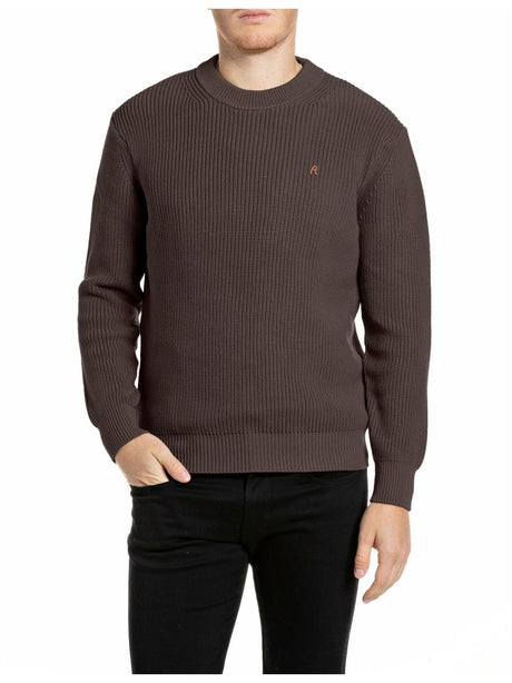 Pullover Replay Uomo - Marrone Replay  Angolo dello Sport