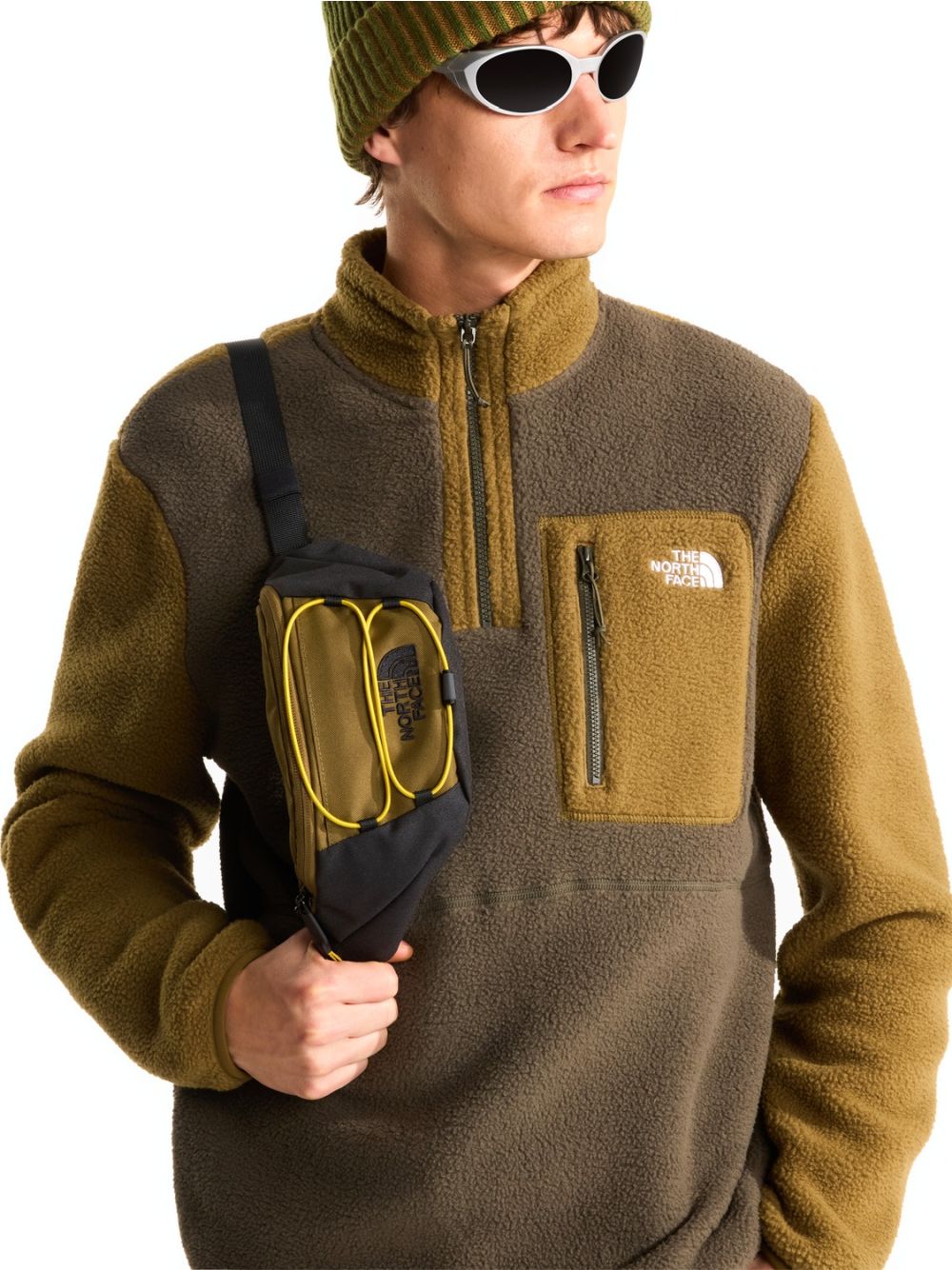 Pile The North Face YUMIORI 1/4 ZI Uomo - Verde