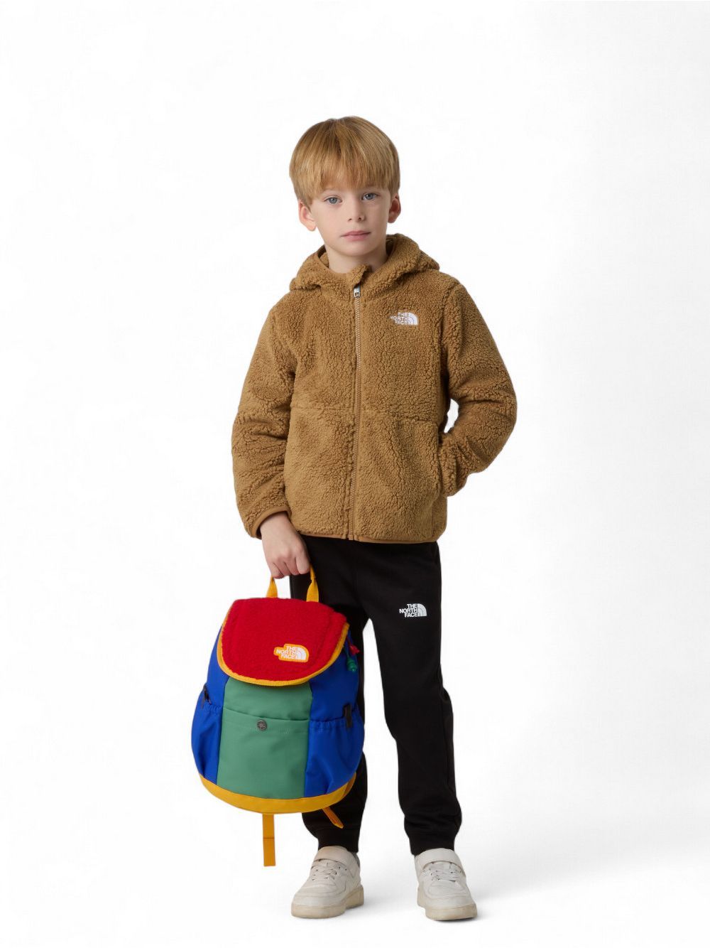 Pile The North Face CAMPSHIRE F/Z Bambino - Marrone The North Face  Angolo dello Sport